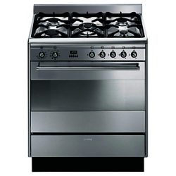 Smeg SUK81MFX8 Dual Fuel Range Cooker, Stainless Steel